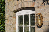 Flaxman Lacquered Brass IP66 Bulkhead Outdoor & Bathroom Wall Light - SE Home