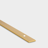 Handles Hexagonal Brass Cupboard Bar Handle With Back Plate - Satin Brass - Hole Centre 128mm