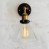 Romilly Clear Glass Funnel Wall Light