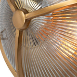 Carlisle Lacquered Brass IP66 Half Cover Prismatic Glass Wall Light - The Outdoor & Bathroom Collection - SE Home