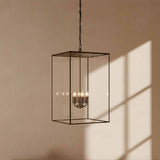 Langdon Lantern Pendant Light Large Blackened Brass