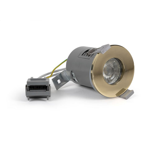Polished Brass GU10 Fire Rated IP65 Downlight - SE Home