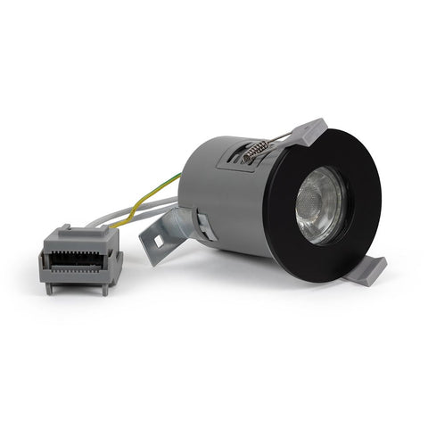 Matt Black GU10 Fire Rated IP65 Downlight