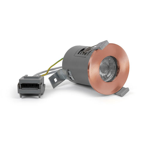 Rose Gold GU10 Fire Rated IP65 Downlight