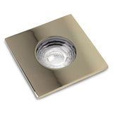 Polished Brass GU10 Fire Rated IP65 Square Downlight - SE Home