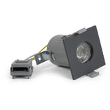 Graphite Grey GU10 Fire Rated IP65 Square Downlight - SE Home