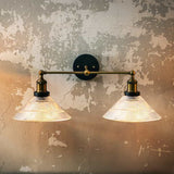 Romilly Etched Glass Double Funnel French Style Wall Light