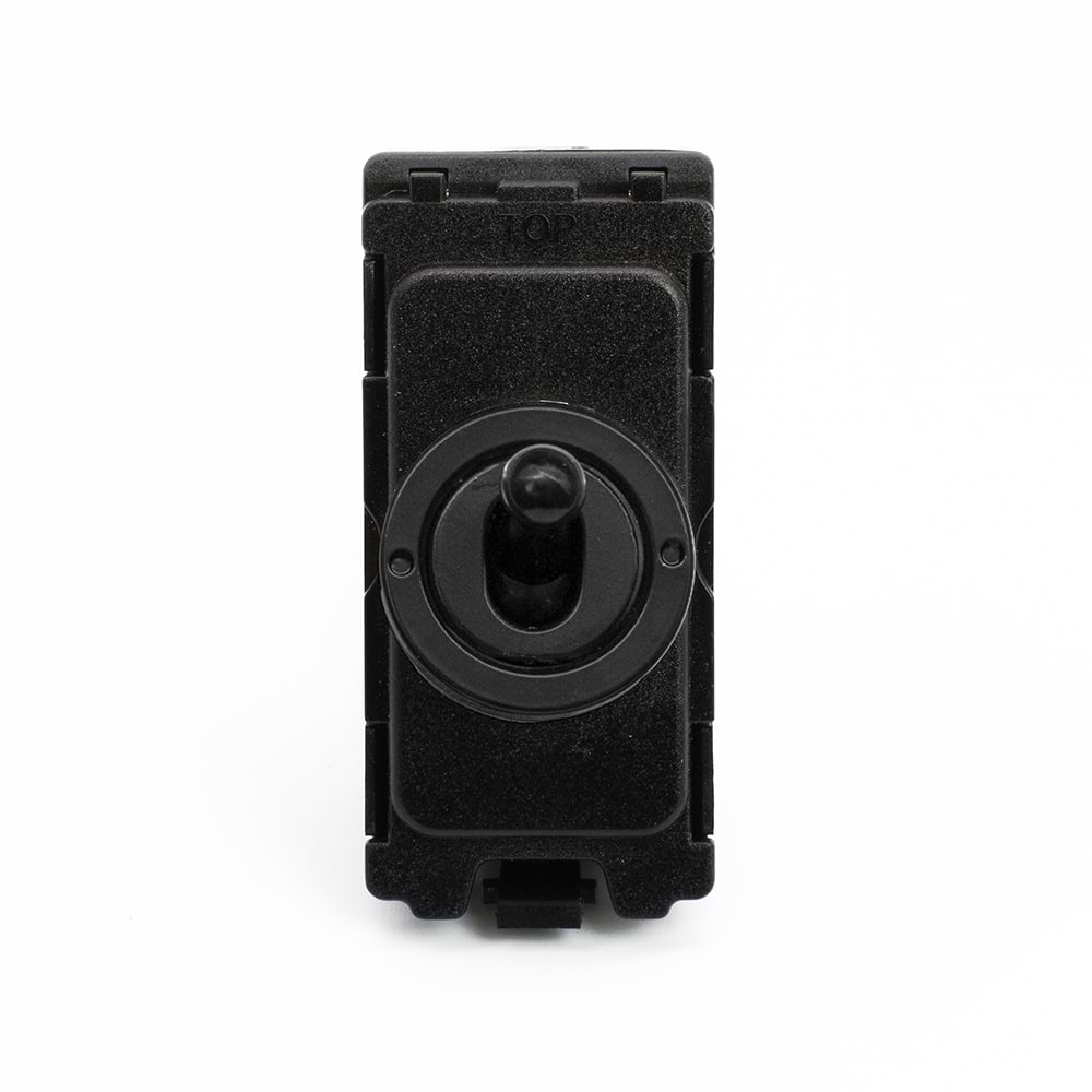 Screwless Matt Black 20AX 2 Way CM-Grid Toggle Switch Module – SE Home