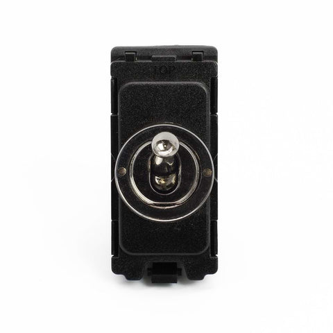 Screwless Black Nickel 20A 2 Way Retractive Toggle Switch Module