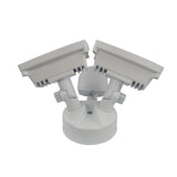 Wifi Outdoor Twin PIR LED Floodlight & Security Camera with 2 way audio White body) - SE Home