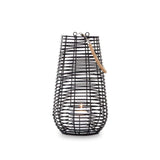 Basil Large Black Rattan Lantern - SE Home