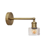 Dante Petite Prismatic Glass Wall Light - Brass - SE Home