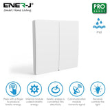 2 Gang Wireless Kinetic Light Switch - SE Home