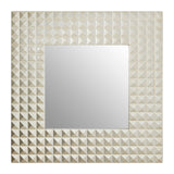 Mirrors Champagne Finish 3D Geometric Wall Mirror