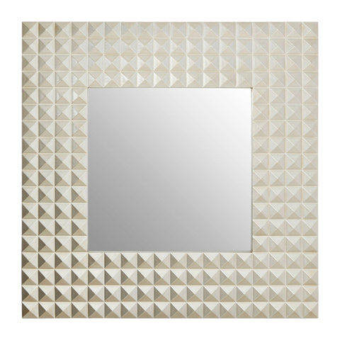 Champagne Finish 3D Geometric Wall Mirror - SE Home