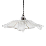 Organic Fleur Glass Pendant Light - Nickel - SE Home