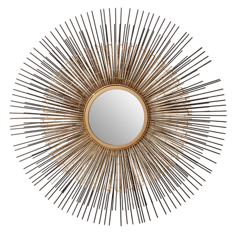 Templar Nickel / Bronze Finish Wall Mirror - SE Home