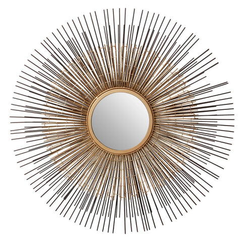 Mirrors Templar Nickel / Bronze Finish Wall Mirror