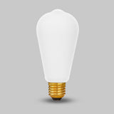 8W 2800K Warm White E27 Matt White ST64 Teardrop Dimmable LED Light Bulb - SE Home