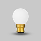 4W 2800K Warm White B22 Matt White G45 Golfball Dimmable LED Light Bulb