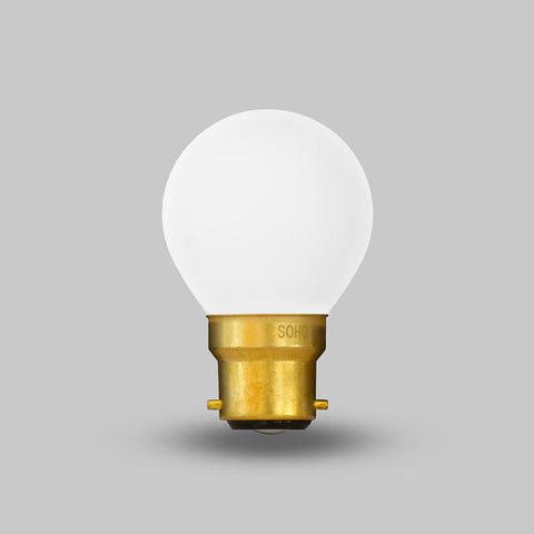 4W 2800K Warm White B22 Matt White G45 Golfball Dimmable LED Light Bulb - SE Home