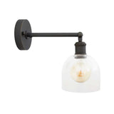 Larkin Clear Glass Wall Light - Bronze - SE Home