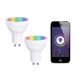 Smart WiFi Dimmable GU10 5W LED Bulb RGB+W+WW 2 x Pack - SE Home