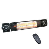 Wall Mounted Outdoor Heater with Remote Control & Bluetooth Speaker IP65