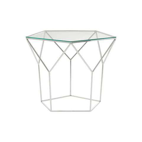 Shalimar Pentagonal Silver Coffee Table - SE Home