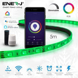 Smart WiFi RGB LED Strip Tape Kit (5 meter IP65 tape, WiFi+IR controller & PS) - SE Home