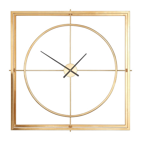 Trinity Metal Skeleton Wall Clock - SE Home