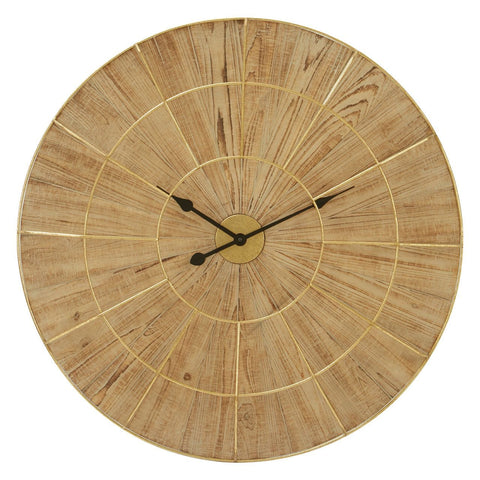 Yaxi Wall Clock With Natural Face - SE Home