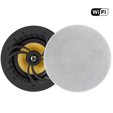 Lithe Audio 6.5" Multi Room WiFi Ceiling Speakers (PAIR - MASTER & PASSIVE) - SE Home