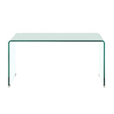 Matrix Clear Bent Glass Coffee Table - SE Home
