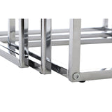 Black Nest Of 3 Tables With Chrome Frame - SE Home