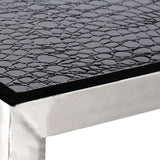 Crocodile Leather Effect Coffee Table - SE Home