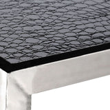 Coffee Tables Crocodile Leather Effect Coffee Table