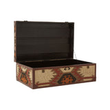Aztec Multi Print Coffee Table Trunk - SE Home