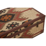 Aztec Multi Print Coffee Table Trunk - SE Home