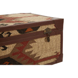 Aztec Multi Print Coffee Table Trunk - SE Home