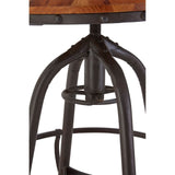 Fir Wood And Metal Bar Chair - SE Home