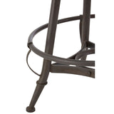 Table & Bar Stools Fir Wood And Metal Bar Chair