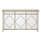 Medina Mirrored Cabinet With 3 Drawers And Mirrored Glass - SE Home