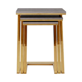 Pacific Faux Snake Skin Nest Of 3 Tables - SE Home