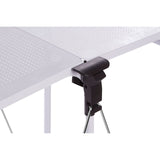 Table & Bar Stools White Rectangular Folding Kitchen Trolley