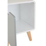 Milo 1 Door Cabine InWhite & Grey - SE Home