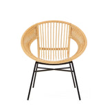 Lagom Rattan / Black Iron Chair - SE Home
