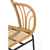 Lagom Natural Rattan Chair With Raised Sides - SE Home