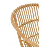 Lagom Natural Rattan Chair With Raised Sides - SE Home