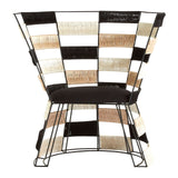 India Beige / Black / White Chair - SE Home